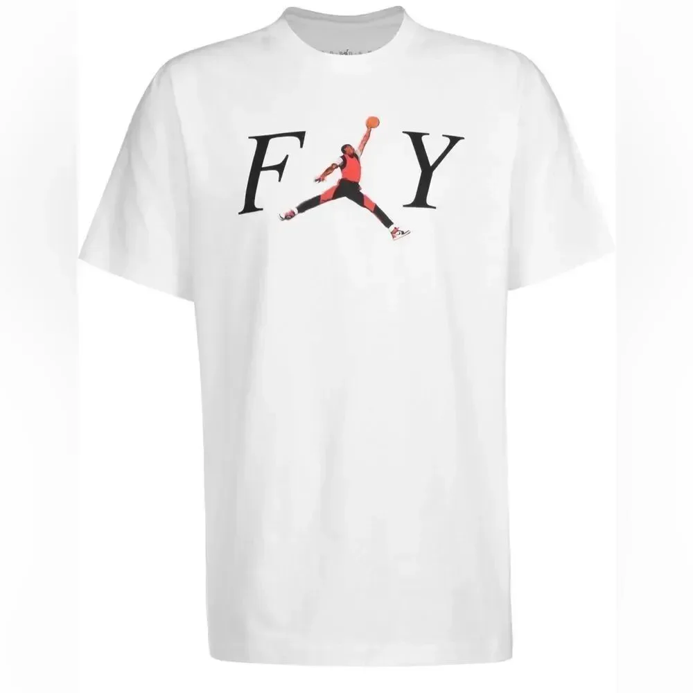 Jordan Fly Crew White Standard Fit T-Shirt